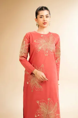 2 Piece - Dyed Embroidered Suit - 42501261