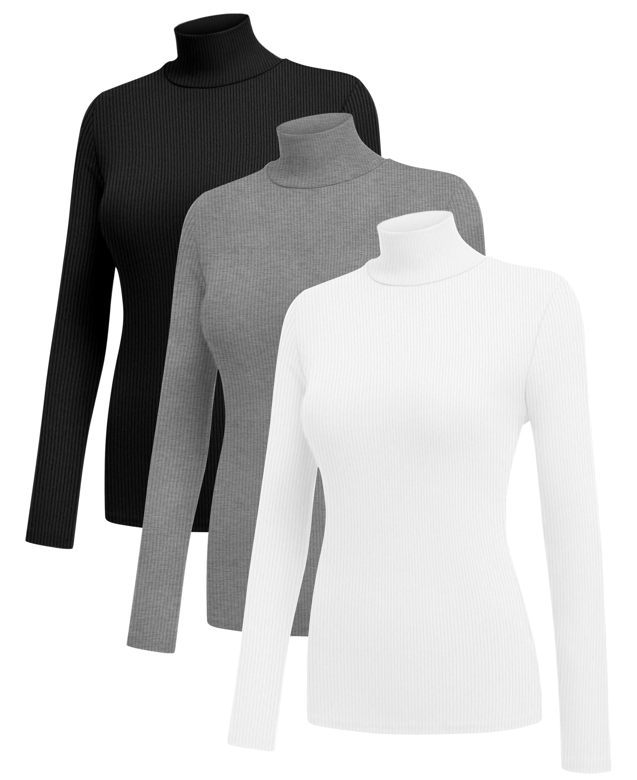 3 Pack Turtleneck Ribbed Thermal (US Only)