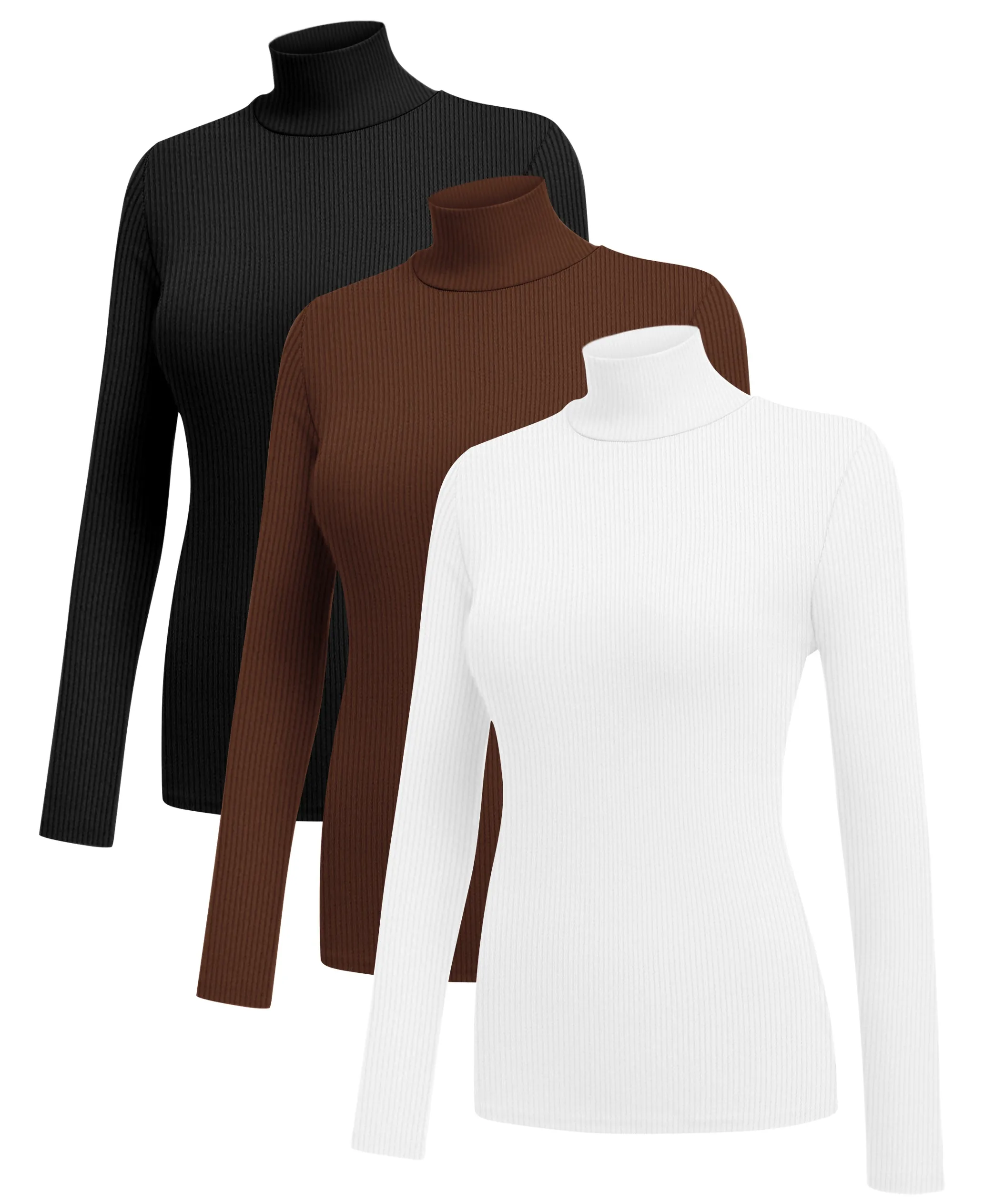 3 Pack Turtleneck Ribbed Thermal (US Only)