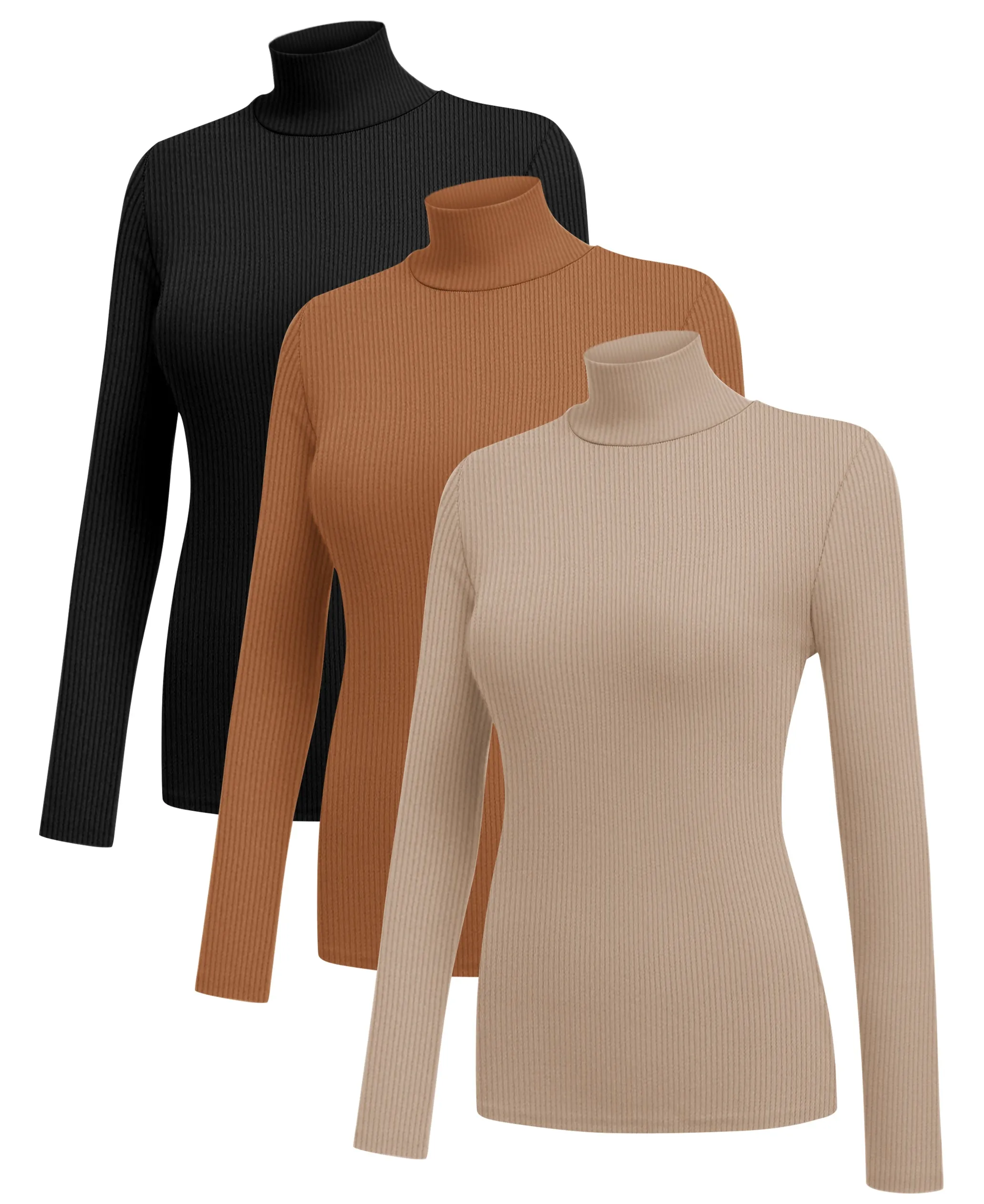 3 Pack Turtleneck Ribbed Thermal (US Only)