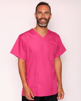 Aria Unisex Lightweight Scrub Tunic - Magenta