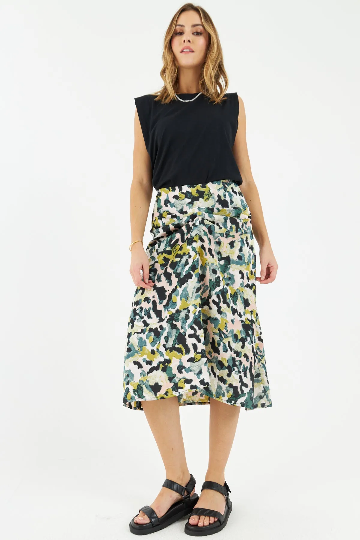 Baba Midi Skirt (Green)