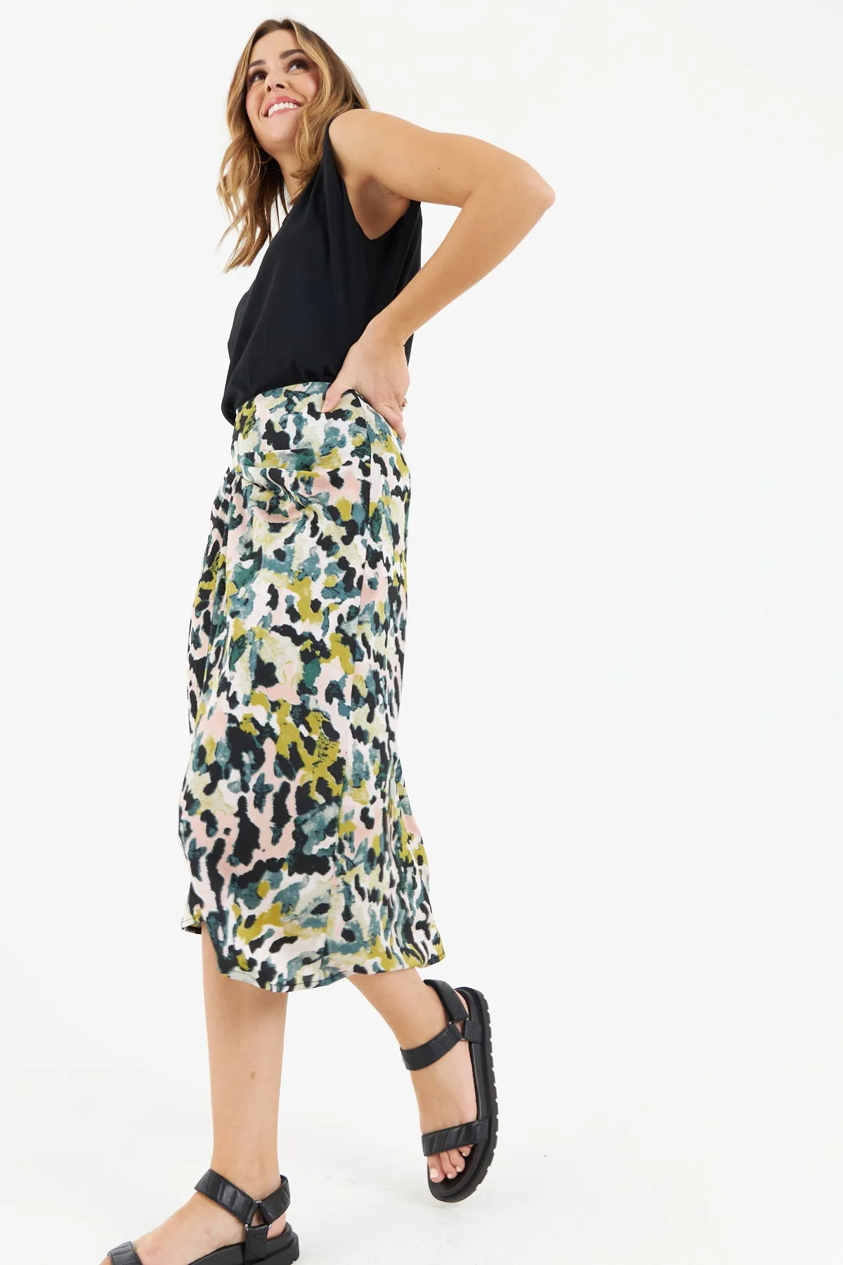 Baba Midi Skirt (Green)