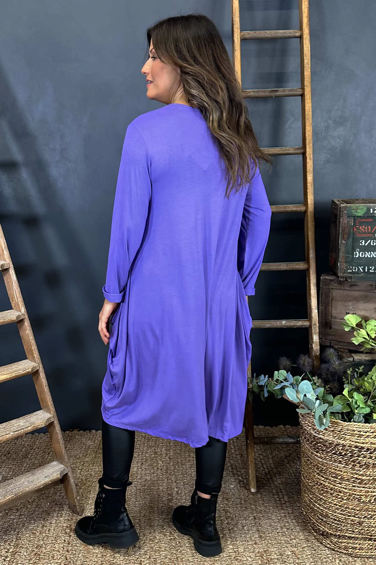 Beryl Pocket Tunic Purple