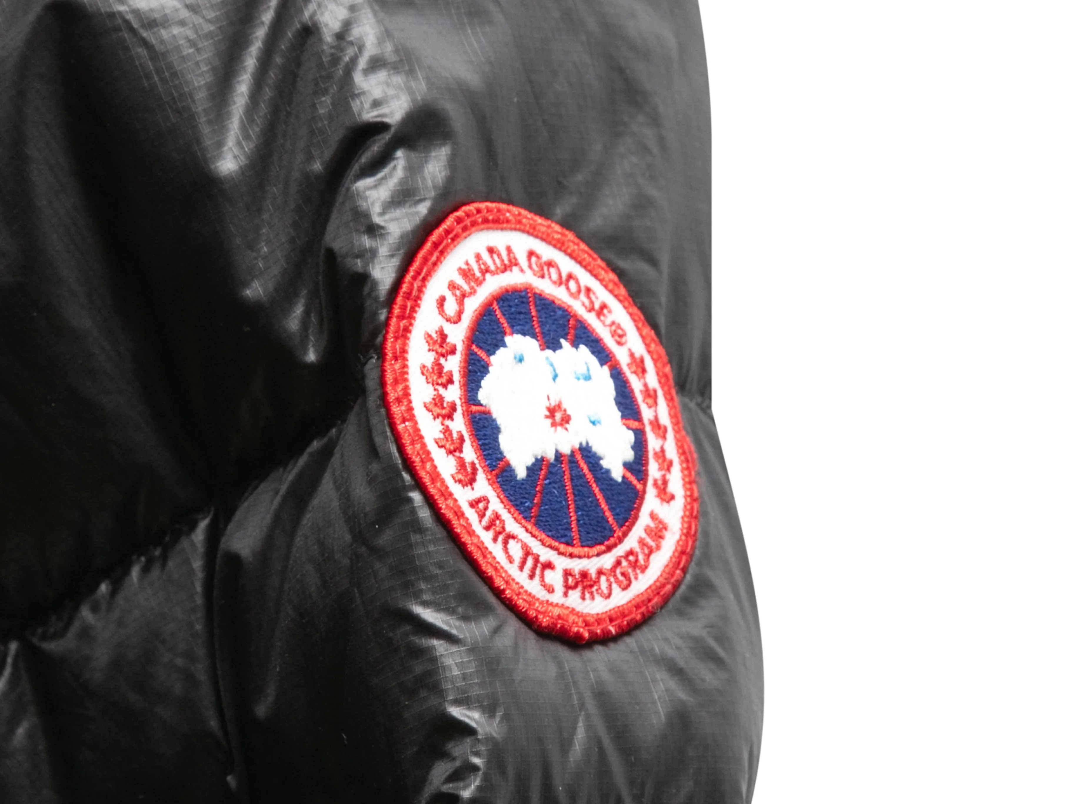 Black Canada Goose Hooded Down Puffer Coat Size US M