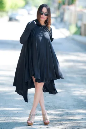 Black Long Jersey Tunic ANIE