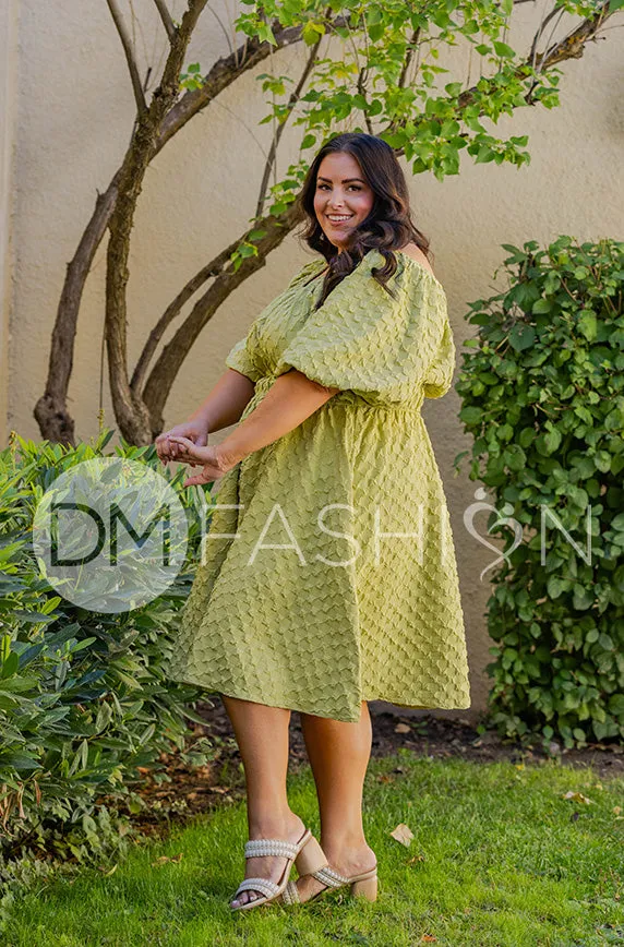 Brynn Winter Pear Texture Dress- DM Exclusive - Maternity Friendly