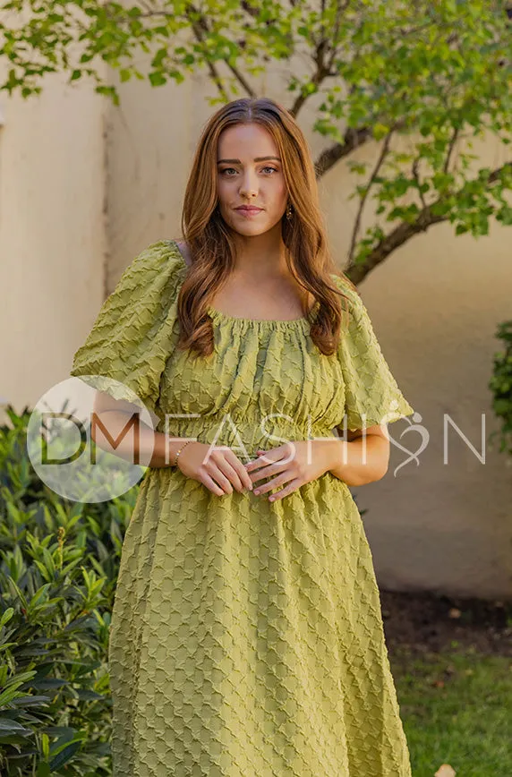 Brynn Winter Pear Texture Dress- DM Exclusive - Maternity Friendly