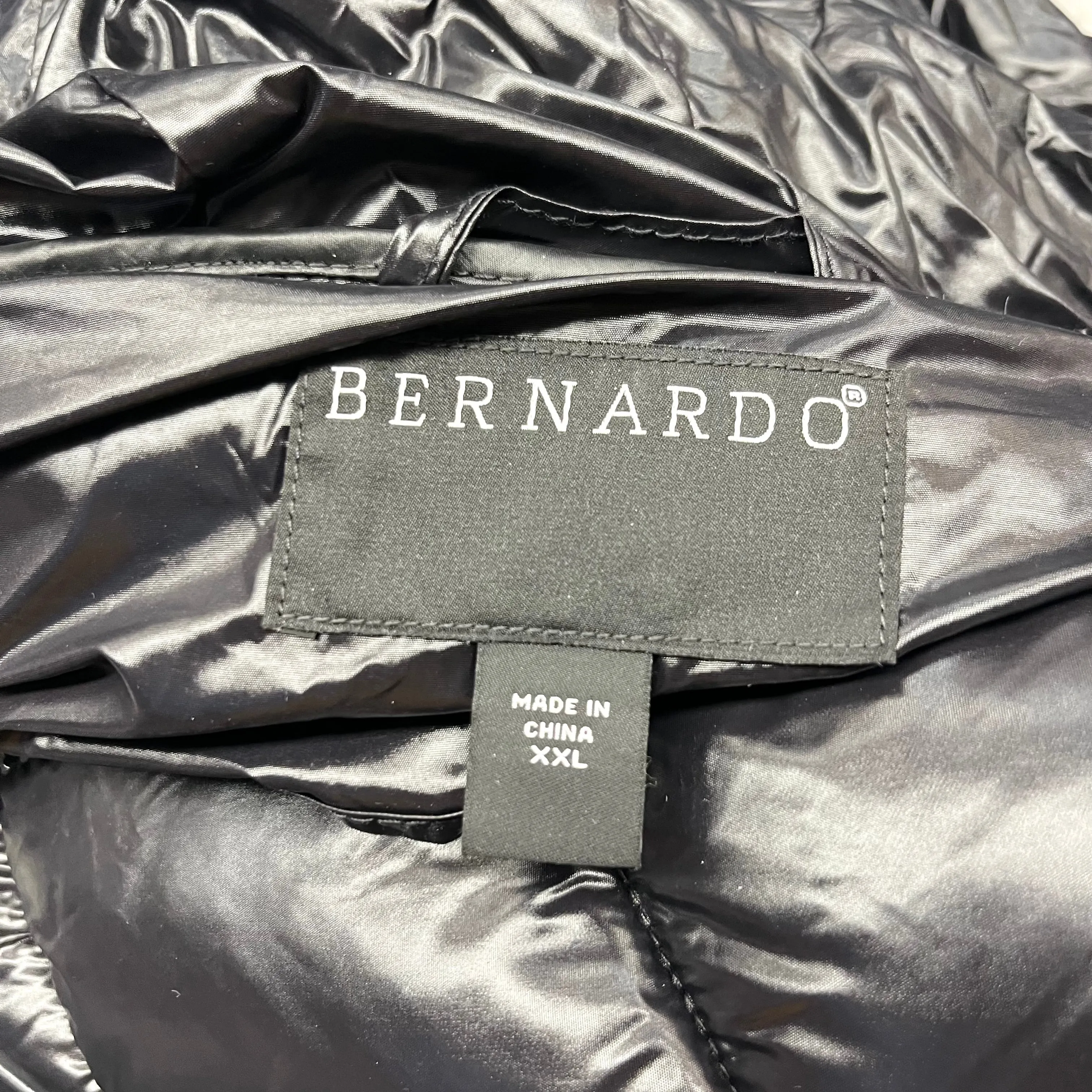 Coat Puffer & Quilted By Bernardo In Black, Size: Xxl