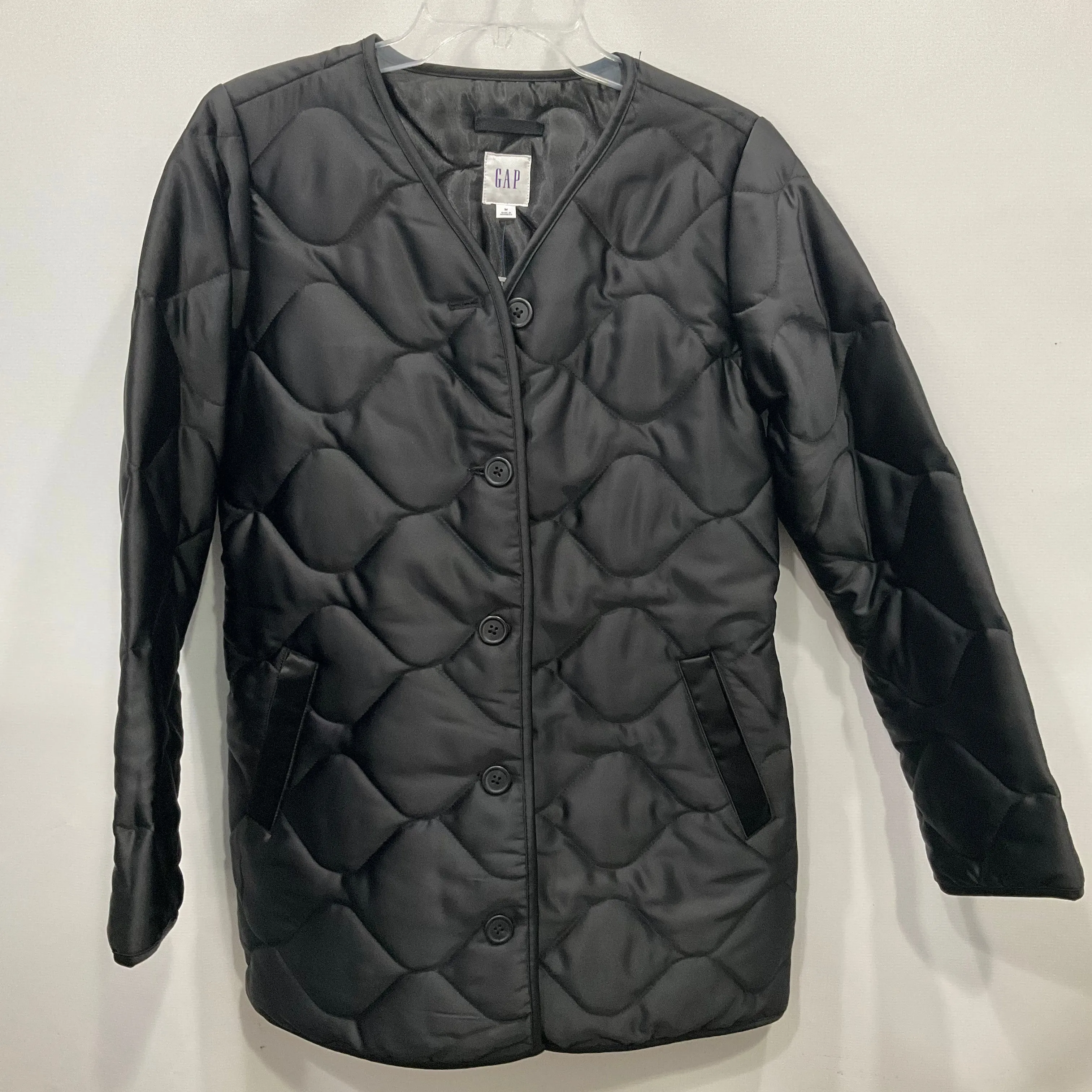 Coat Puffer & Quilted By Gap In Black, Size: M