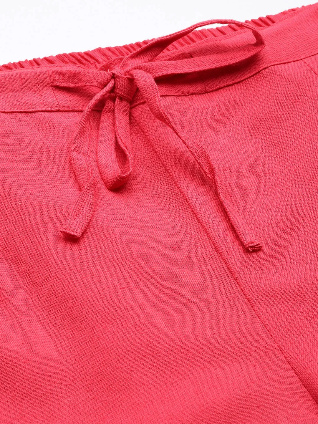 Coral Pink Trousers