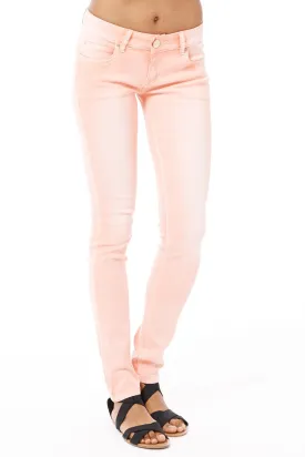 Coral Stretch Skinny Jeans