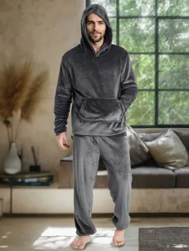 Cozy Thermal Fleece Hooded Set