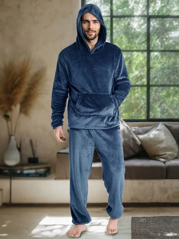 Cozy Thermal Fleece Hooded Set