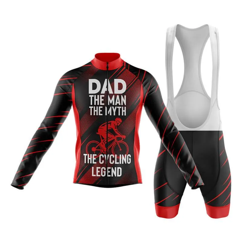 Dad The Cycling Legend (Red) Club Cycling Kit