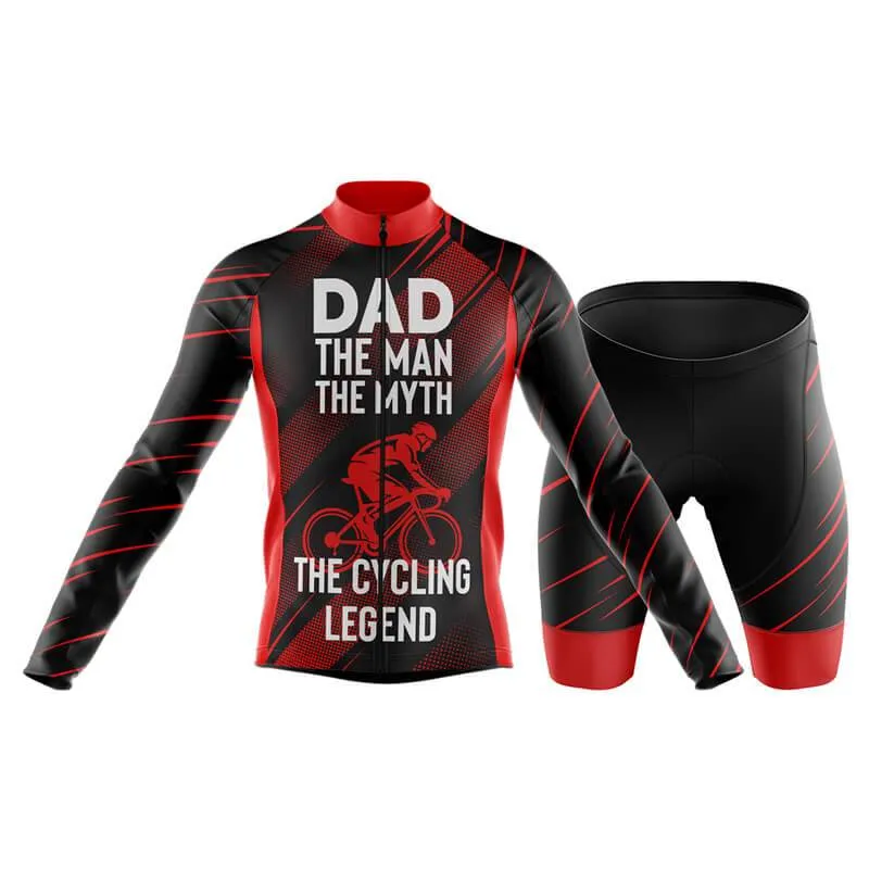 Dad The Cycling Legend (Red) Club Cycling Kit