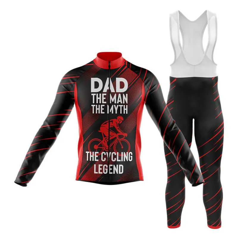 Dad The Cycling Legend (Red) Club Cycling Kit