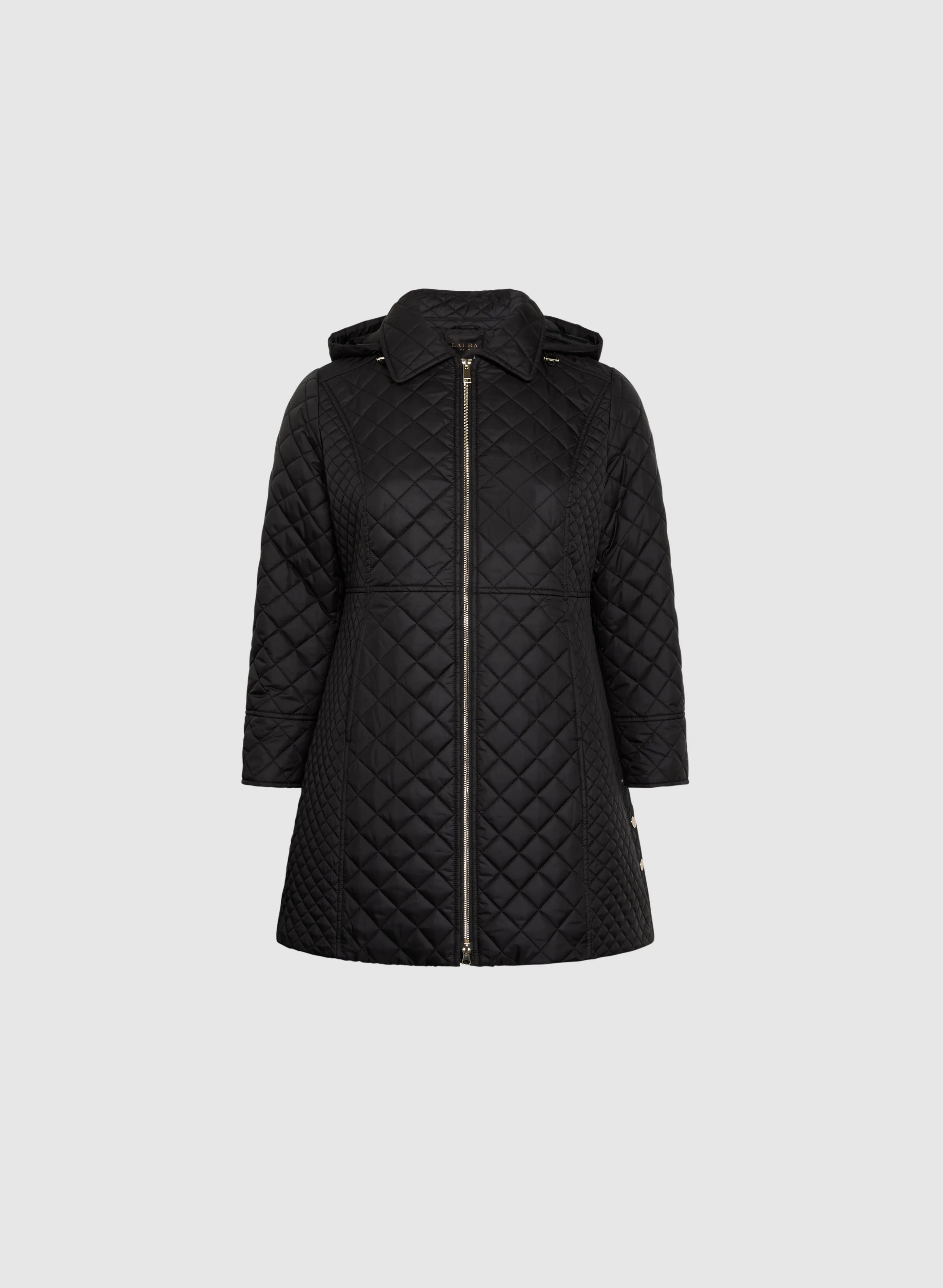 Diamond Quilted Puffer Coat