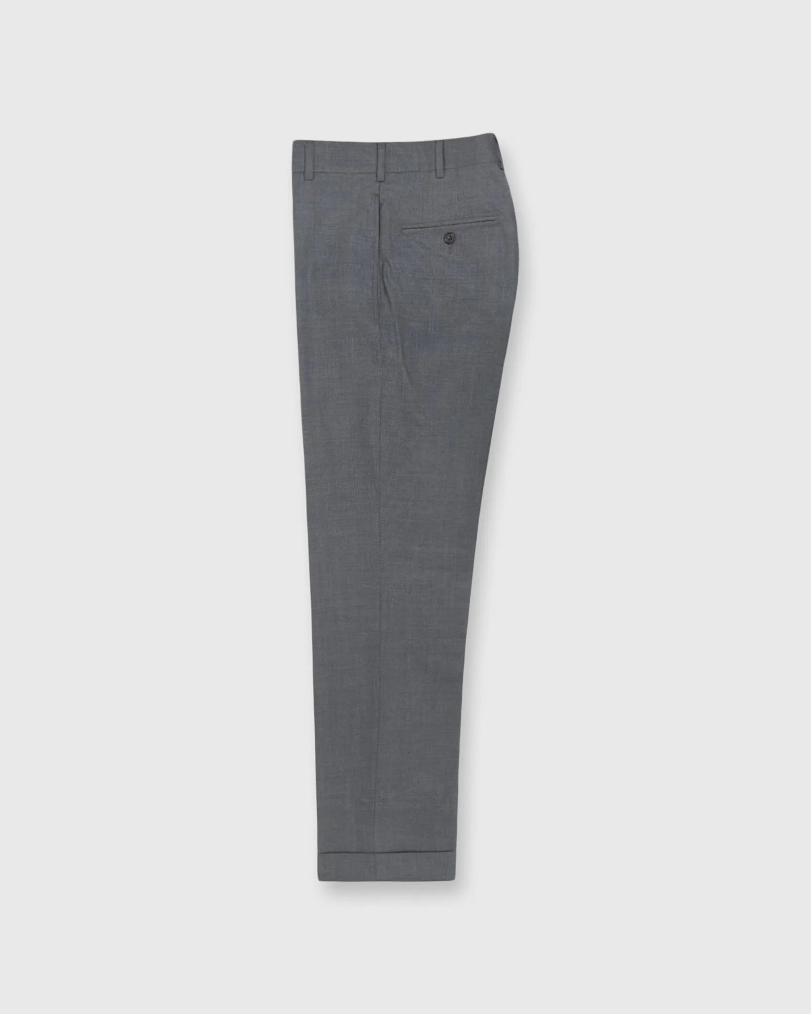 Dress Trouser in Mid-Grey Lightweight Twill