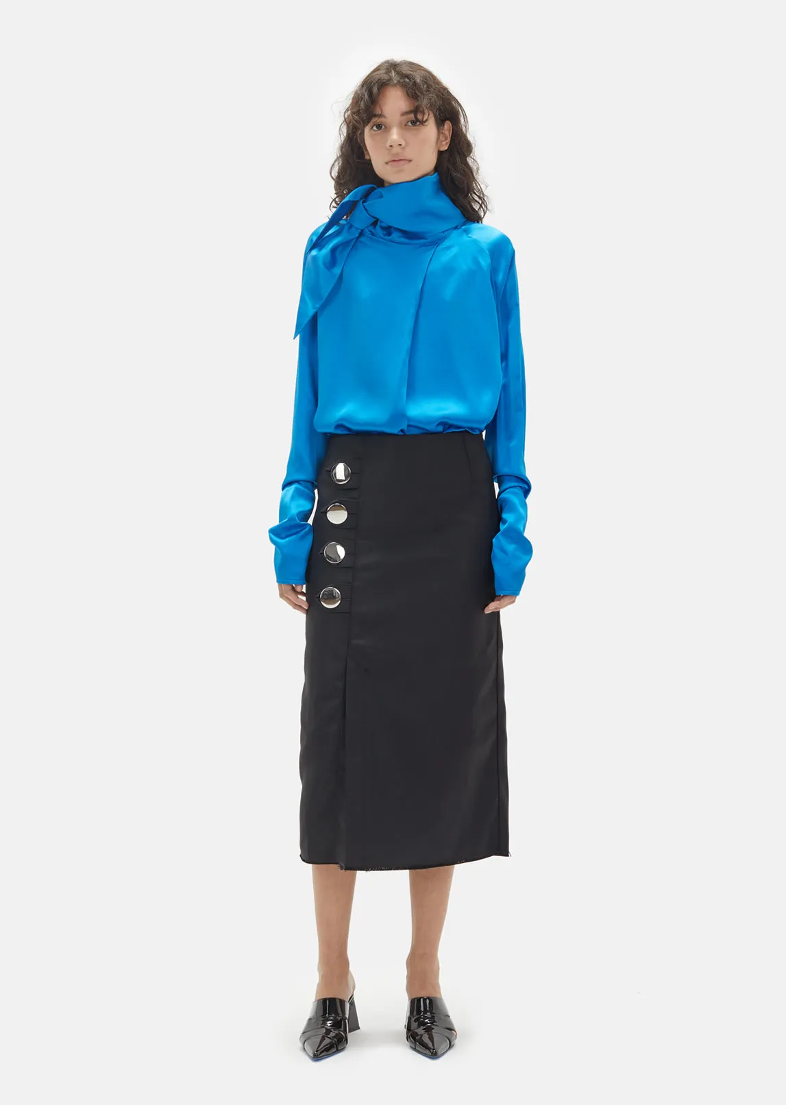 Drill Pencil Skirt