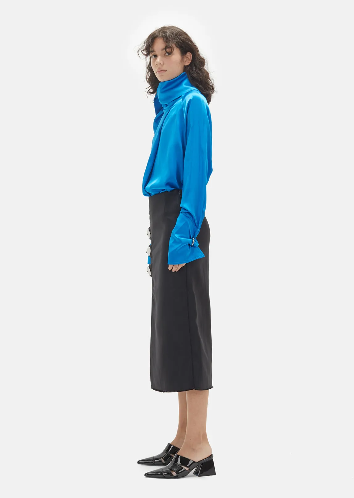 Drill Pencil Skirt