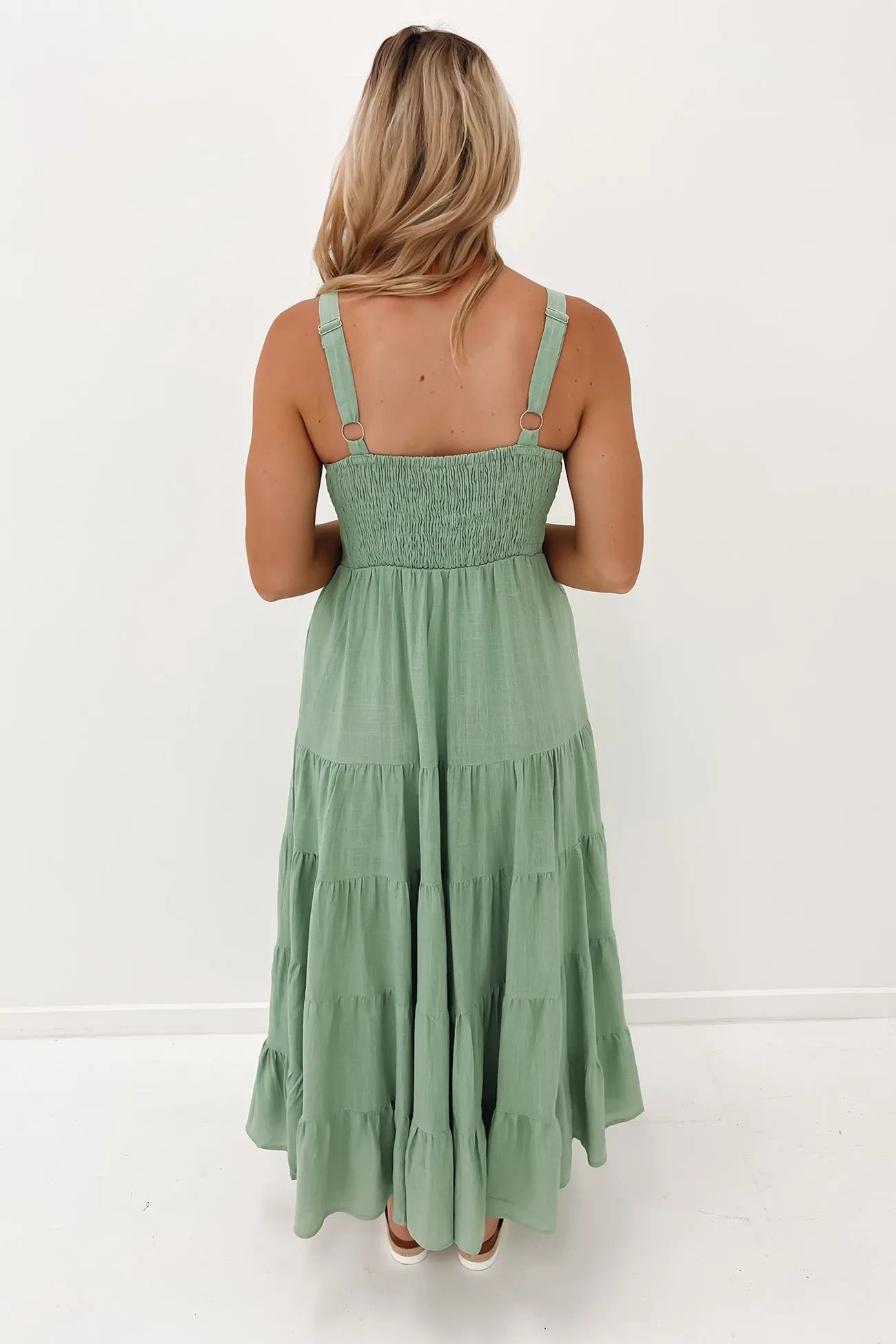 Emma Midi Dress Green