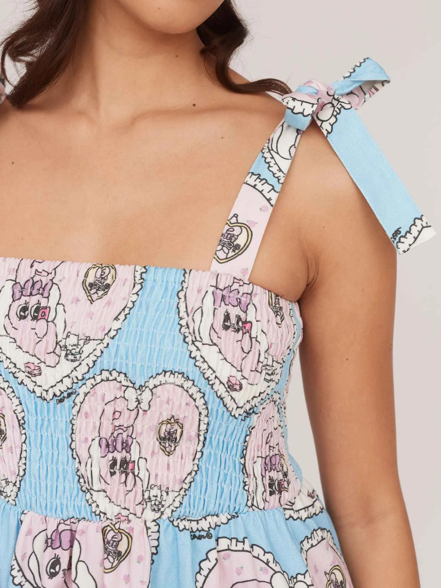 Esther x Lazy Oaf Tie Shoulder Dress