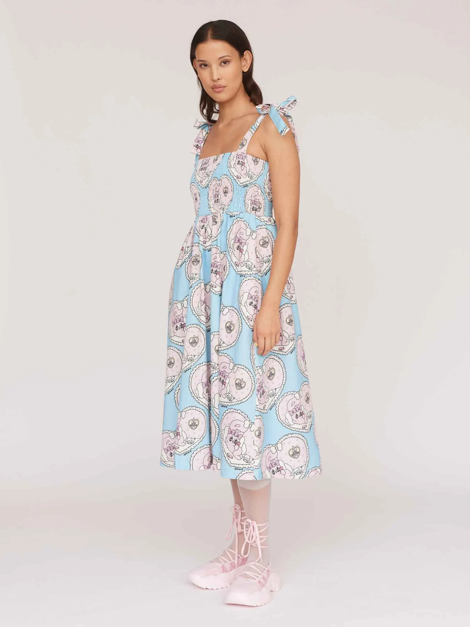 Esther x Lazy Oaf Tie Shoulder Dress