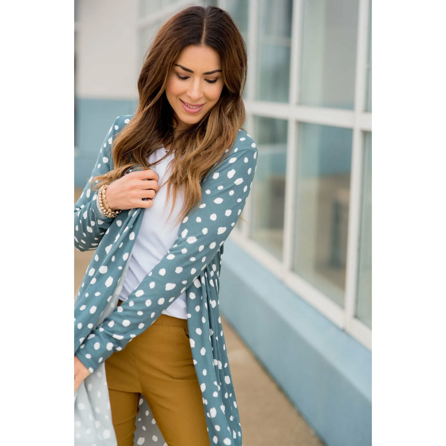 Flowy Lightweight Cheetah Tunic Cardigan