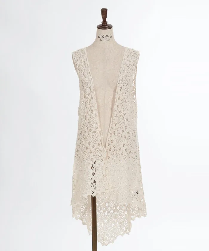 Full Lace Long Tail Gilet