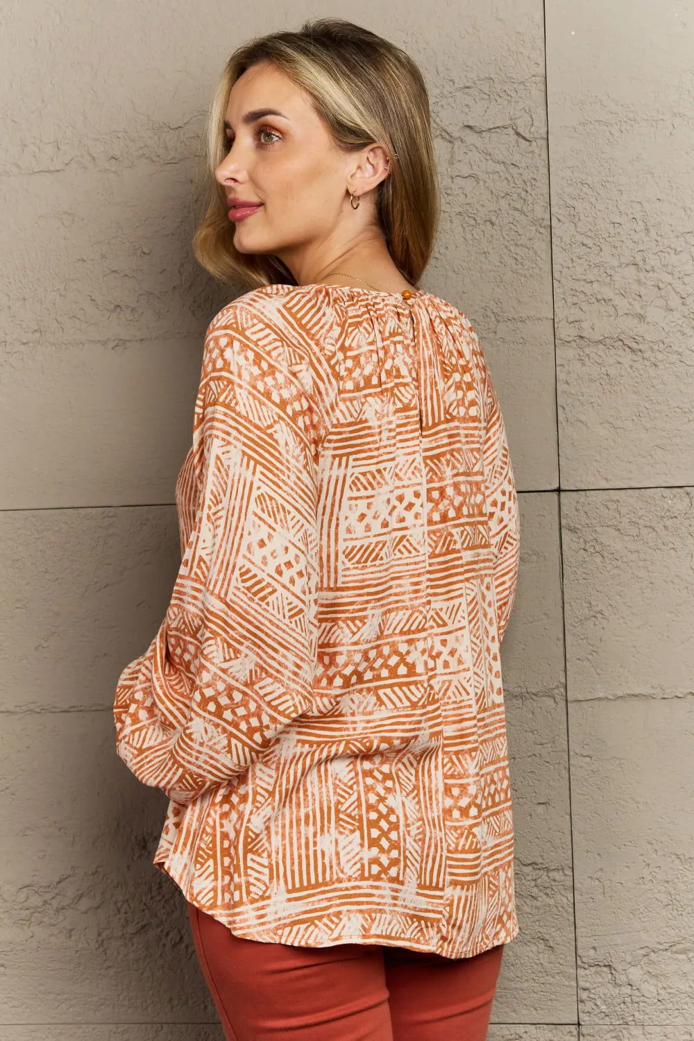 Full Size Aztec Tunic Top - Stylish and Versatile Design