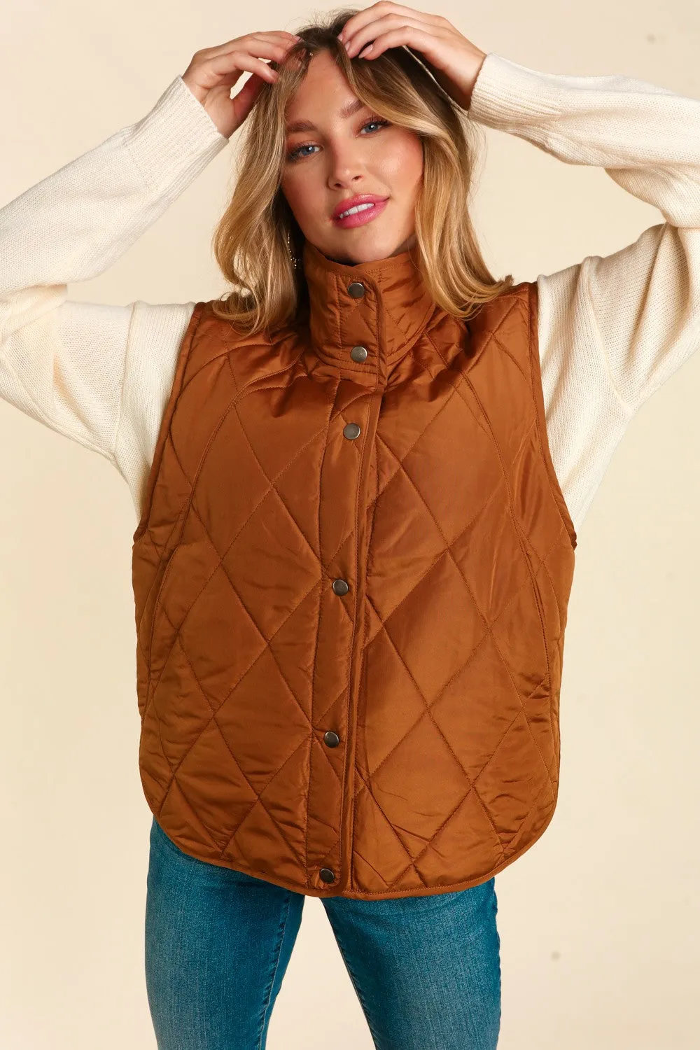 Haptics Quilted Puffer Vest