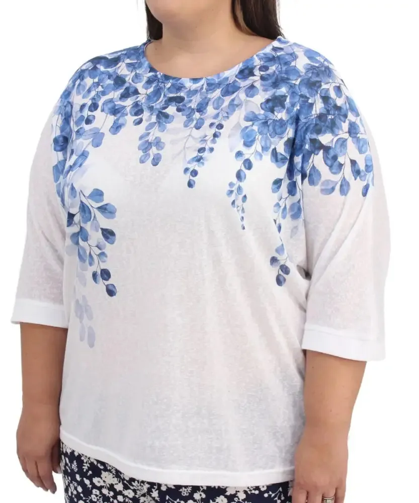 Ladies Printed Slub Tunic