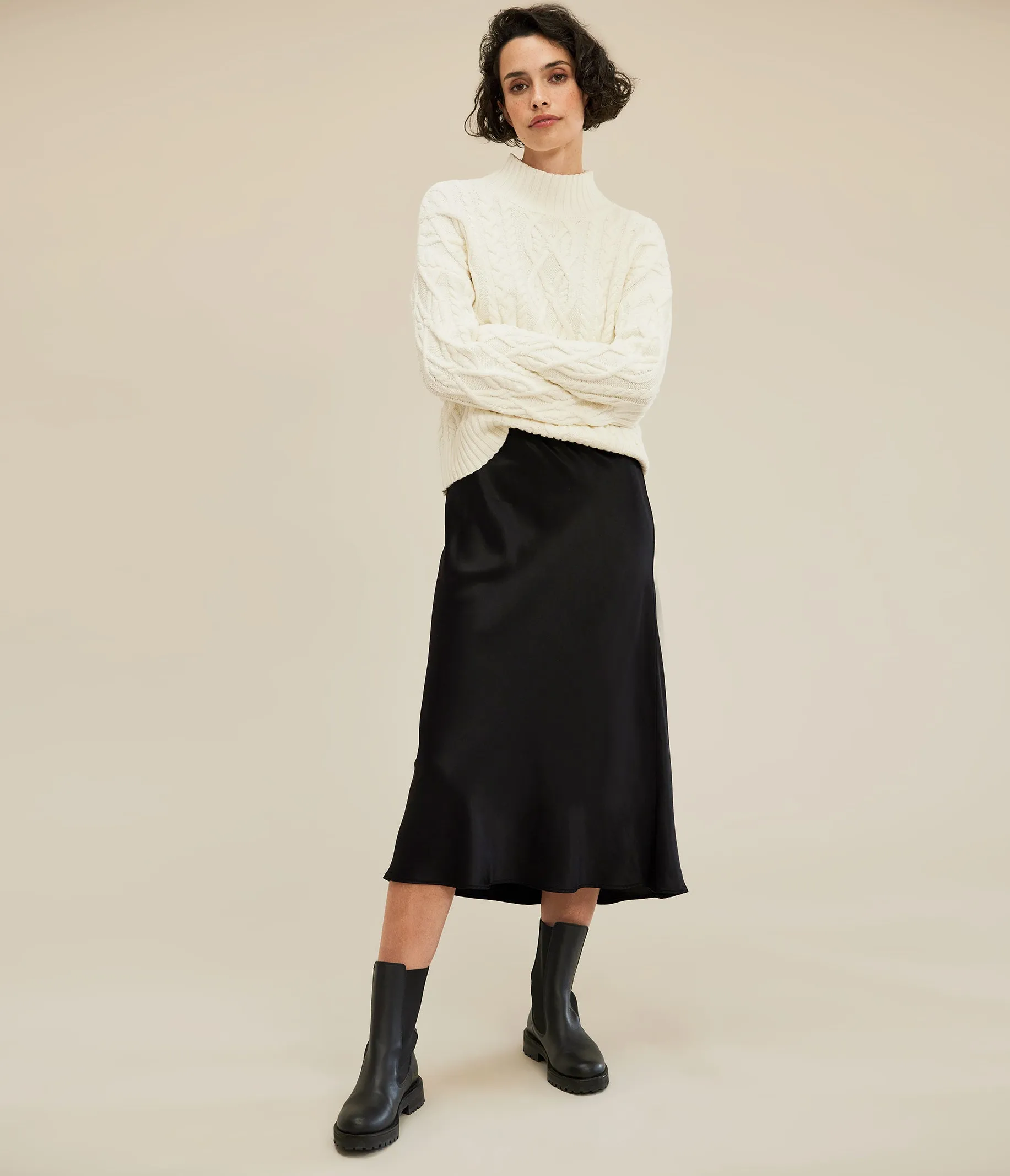 Leila Bias Midi Skirt