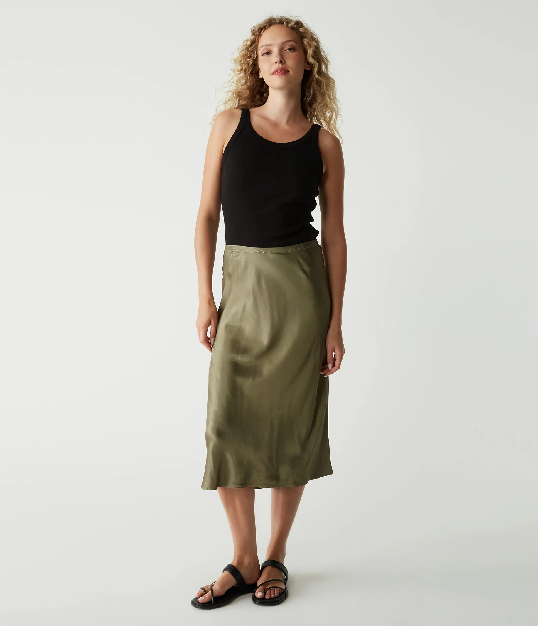 Leila Bias Midi Skirt