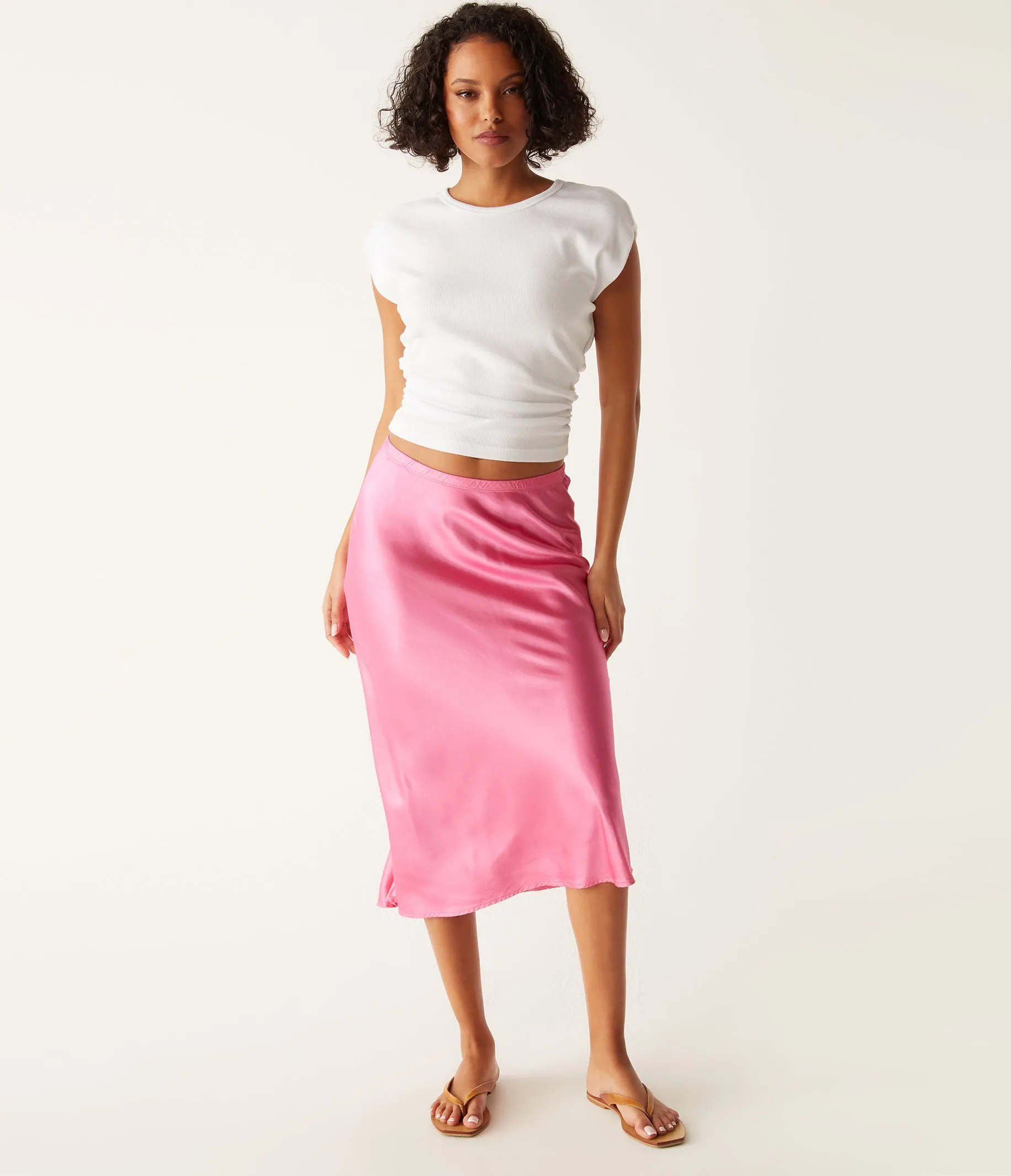 Leila Bias Midi Skirt