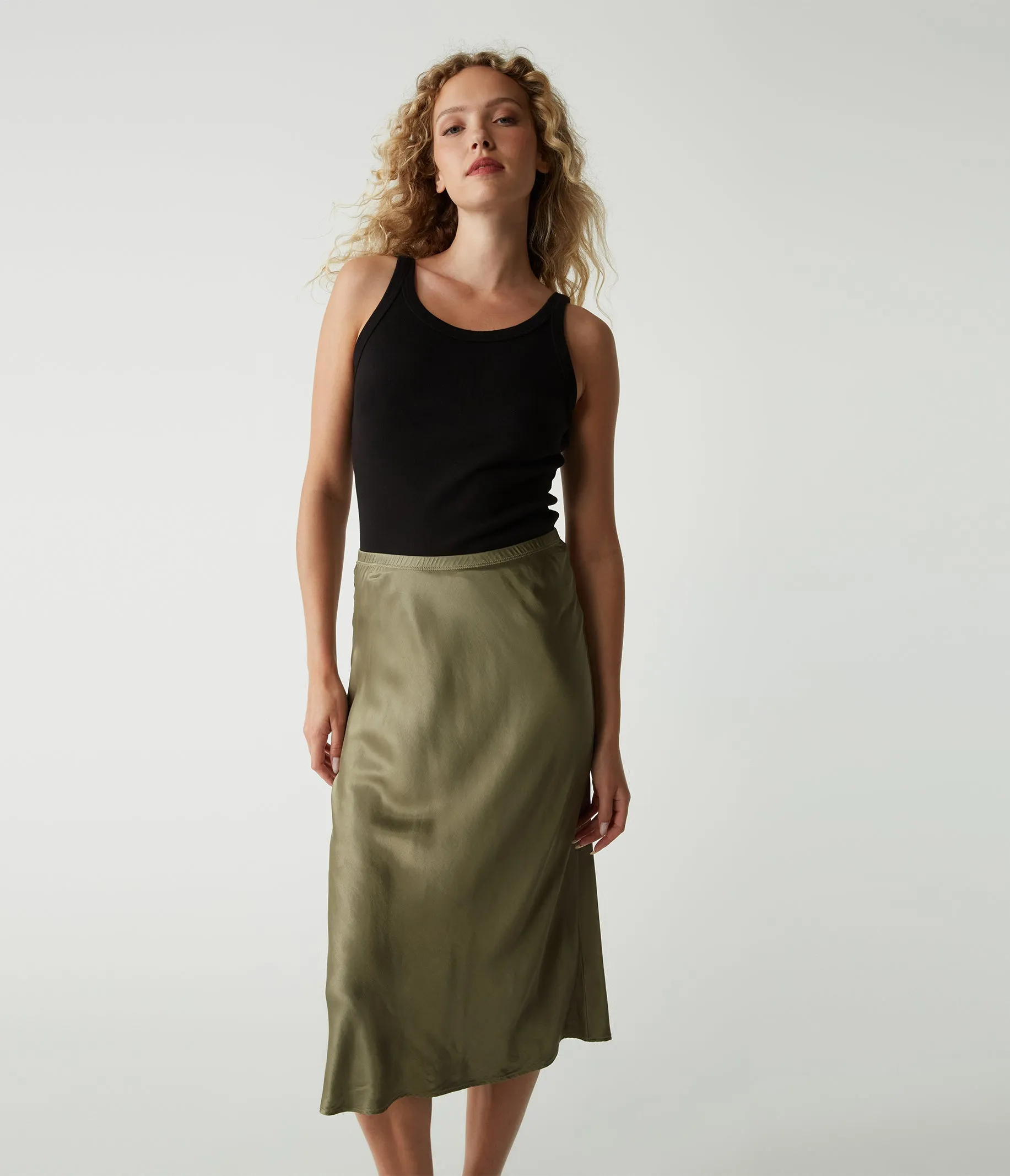 Leila Bias Midi Skirt