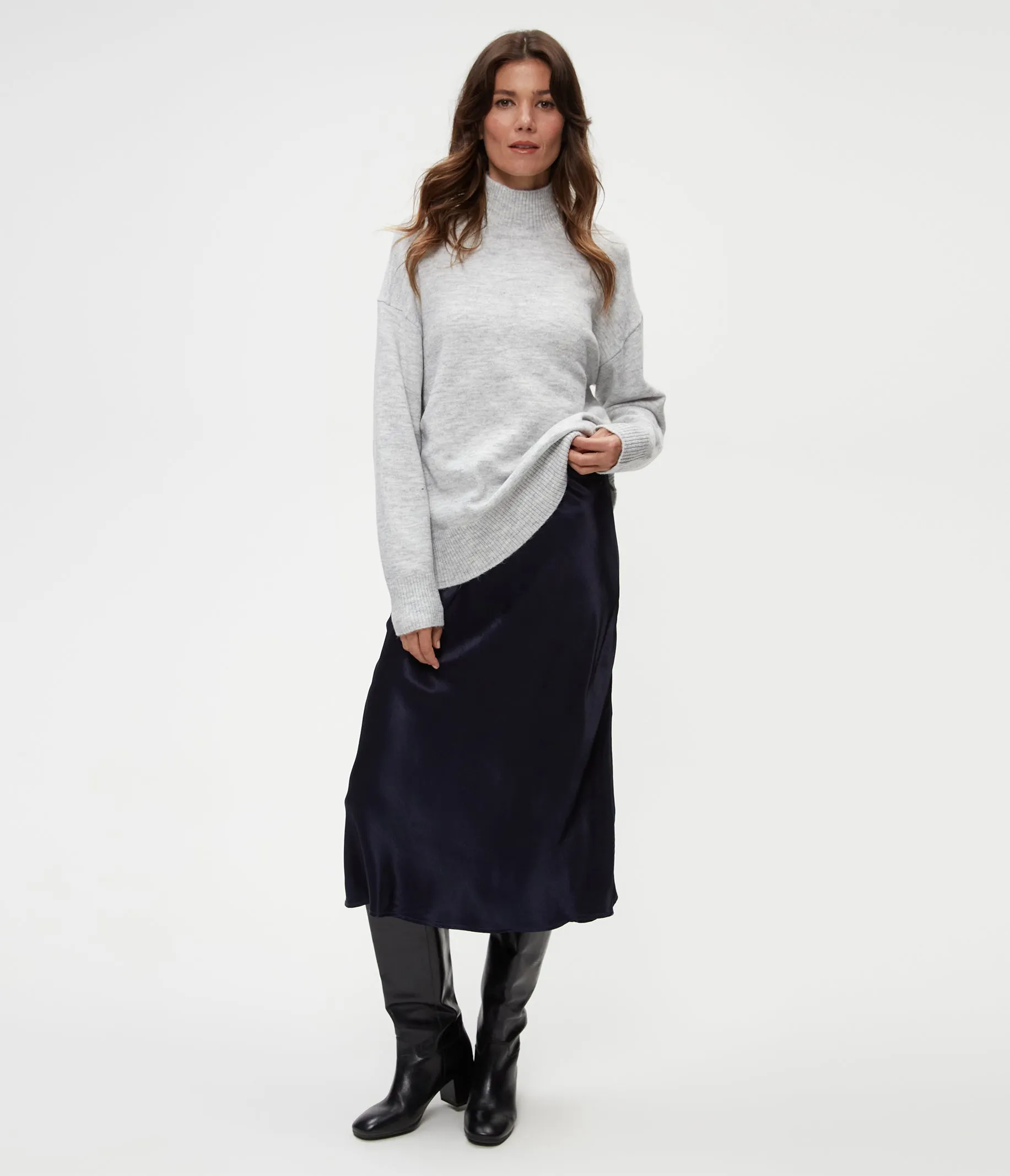 Leila Bias Midi Skirt