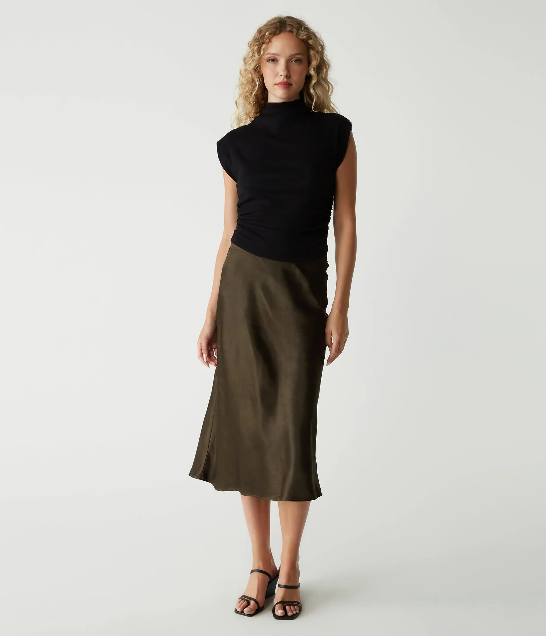 Leila Bias Midi Skirt