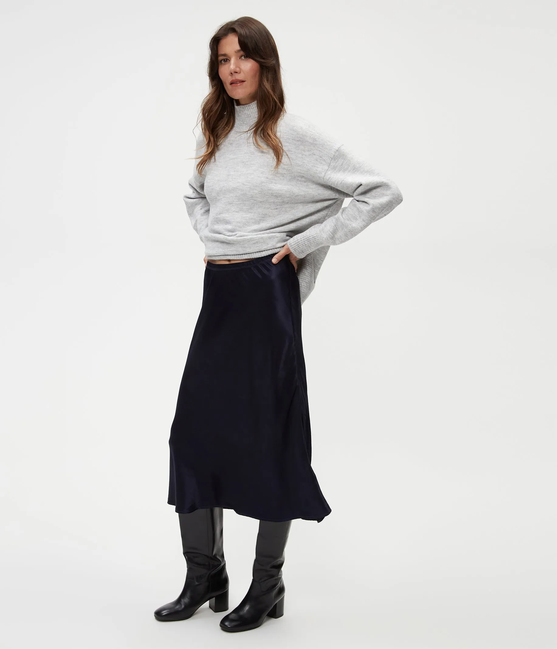 Leila Bias Midi Skirt