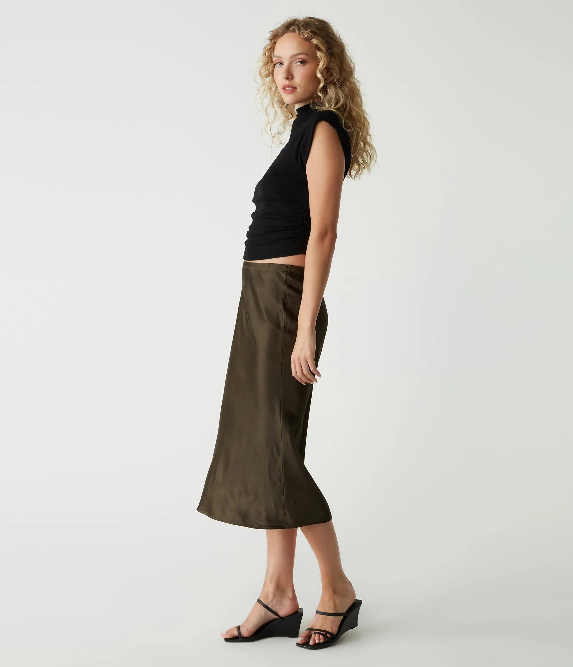 Leila Bias Midi Skirt