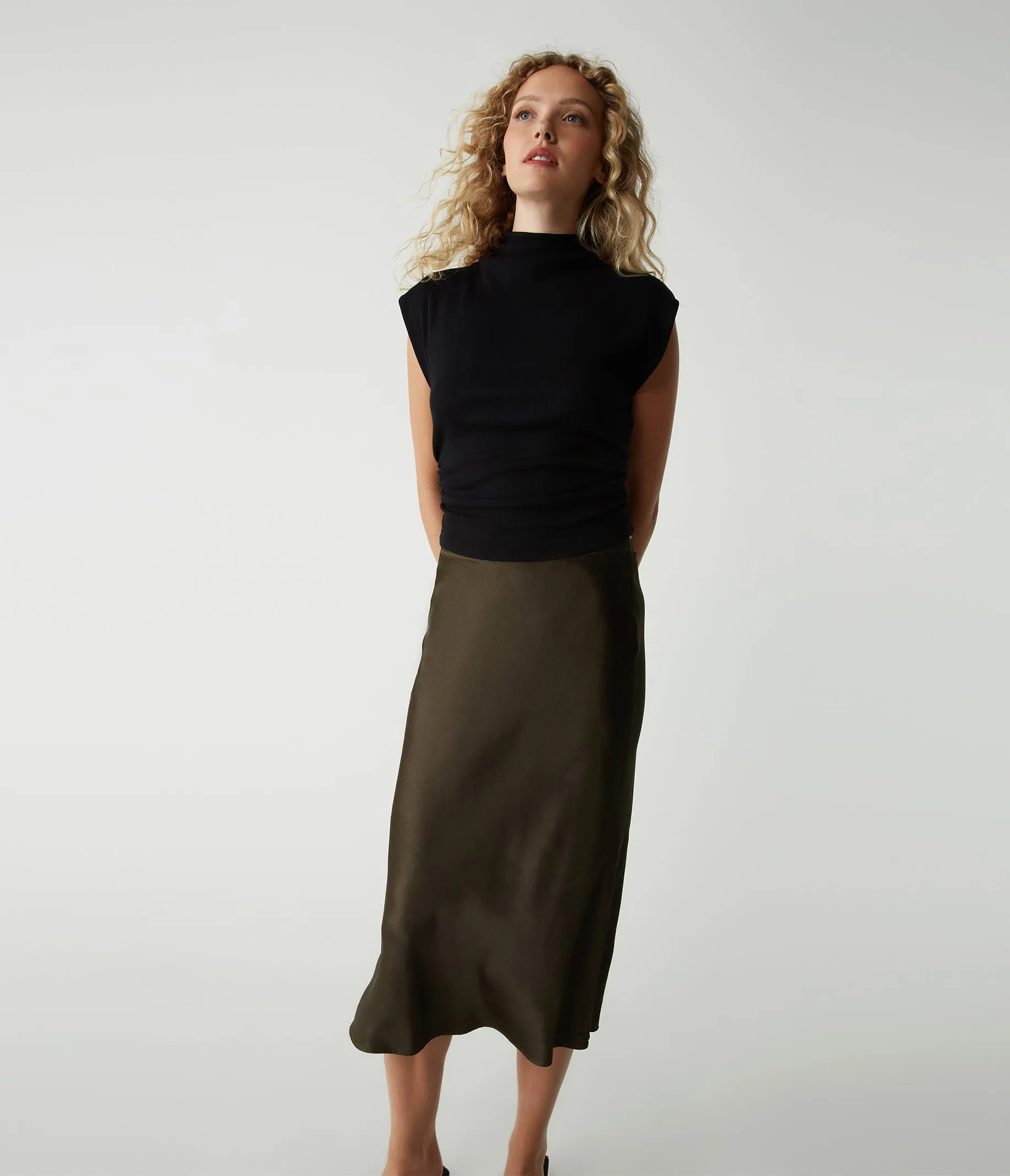 Leila Bias Midi Skirt