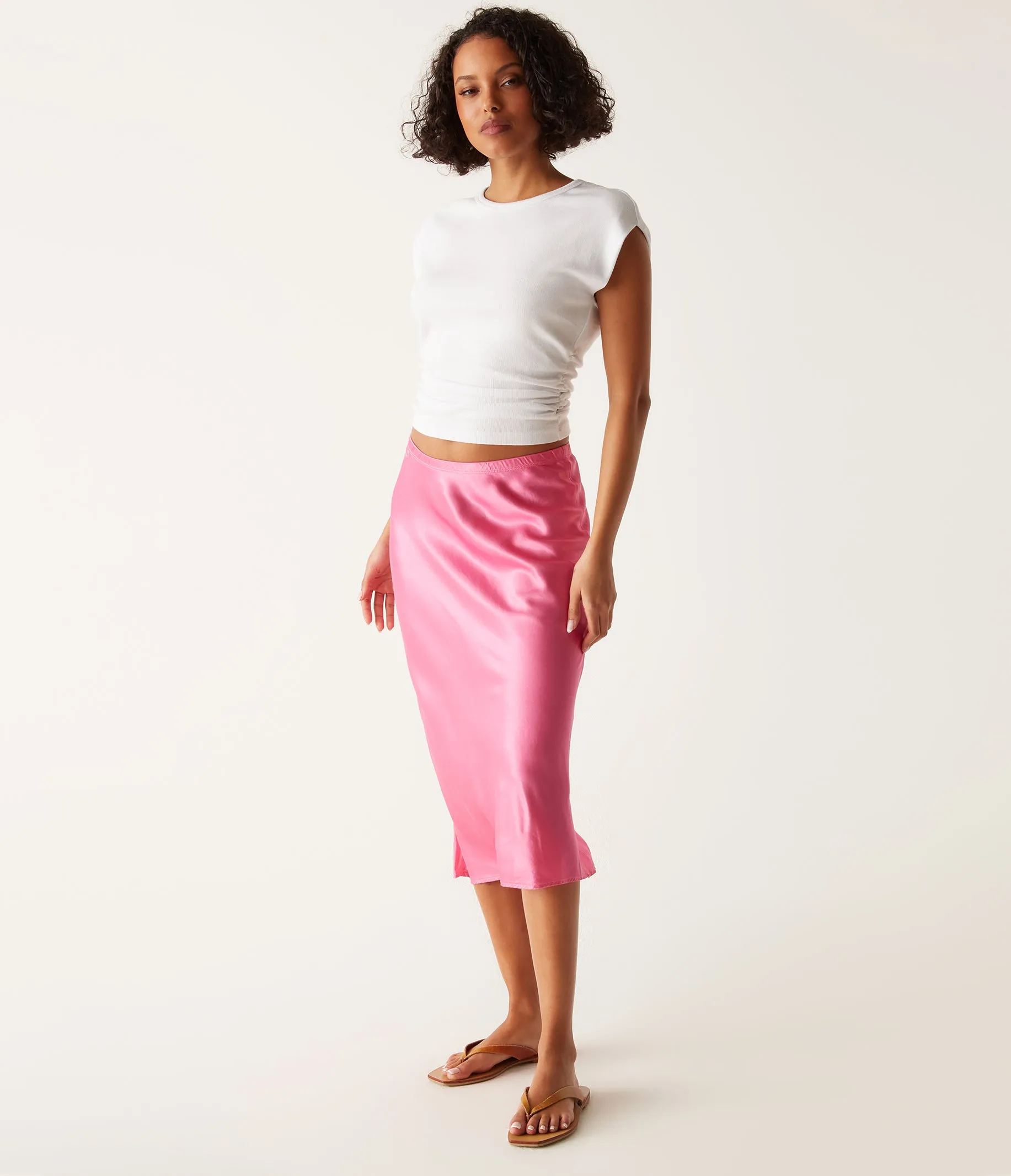 Leila Bias Midi Skirt