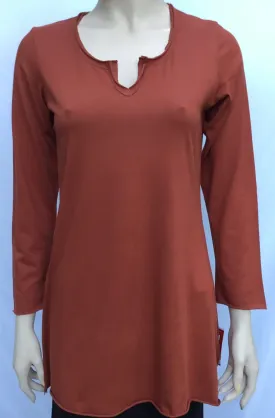 Lightweight Jersey Tunic - Clay