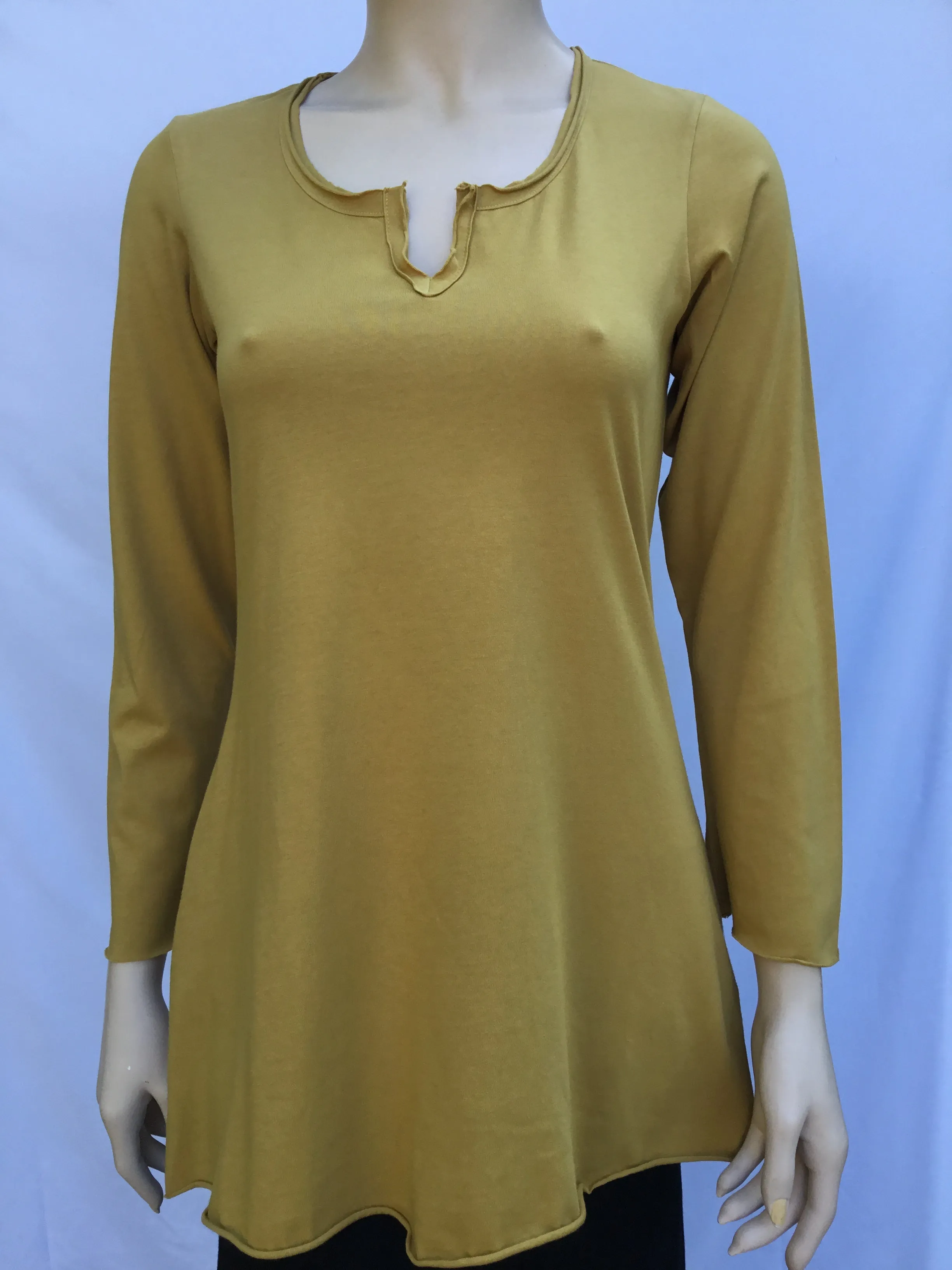 Lightweight Jersey Tunic - Curry