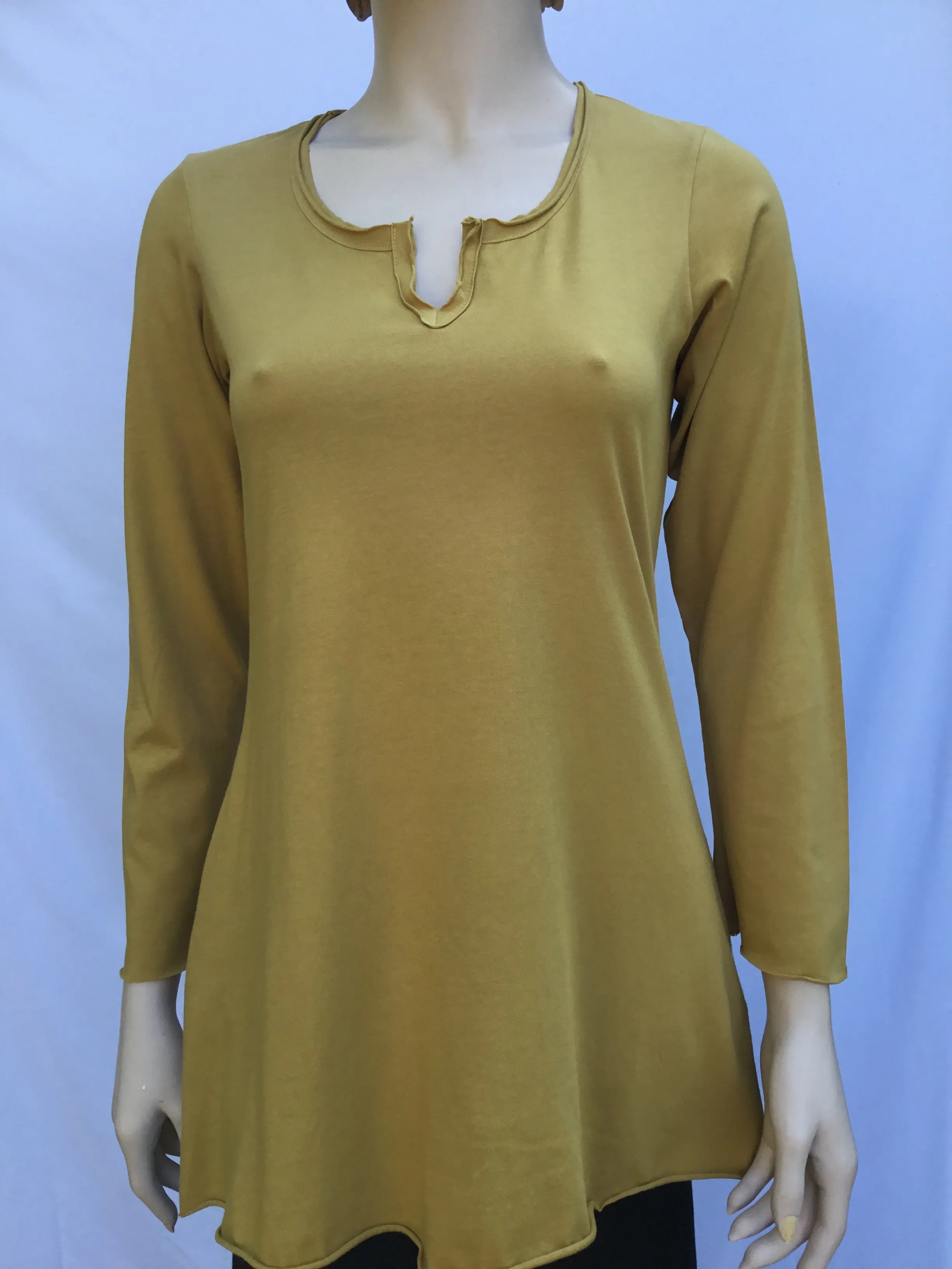 Lightweight Jersey Tunic - Curry