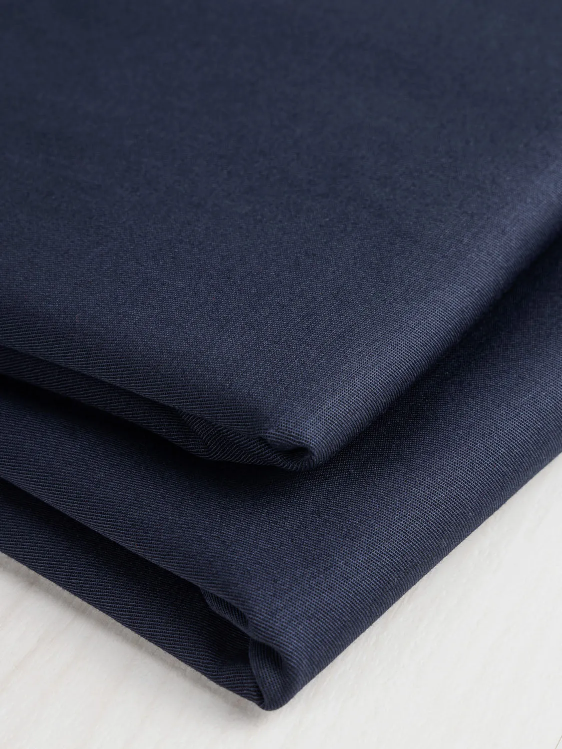 Lightweight Organic Cotton Stretch 6 oz Twill- Navy