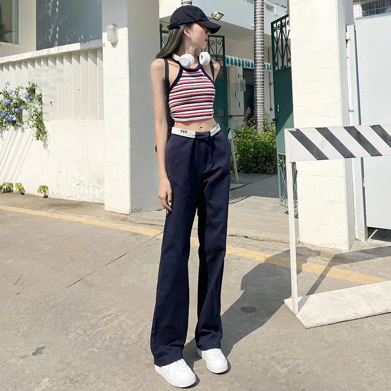 Lightweight Straight Cut Everyday Pants for Women