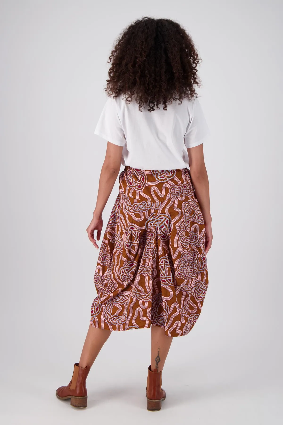 Loveknots Milwaukee Skirt Caramel in Fine Cord