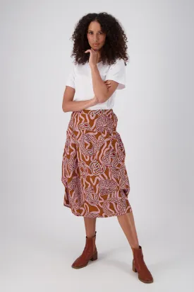 Loveknots Milwaukee Skirt Caramel in Fine Cord